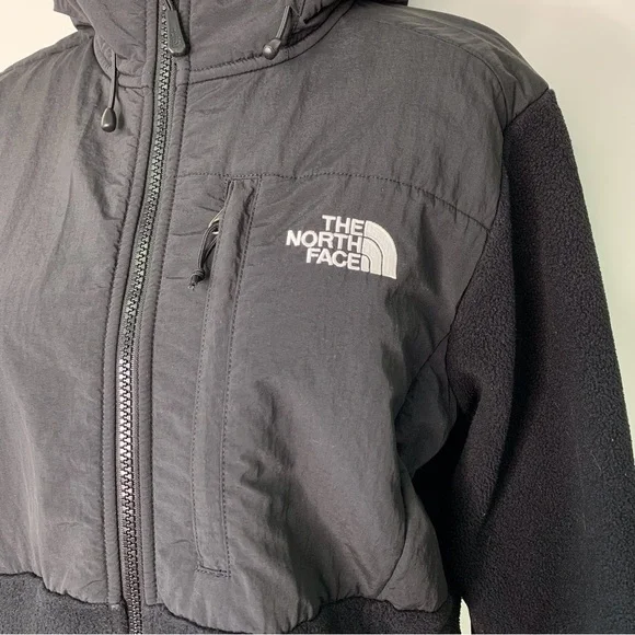 The North Face Polartec Women's Black Full Zip Fleece Hooded Jacket Size Medium - Picture 3 of 15